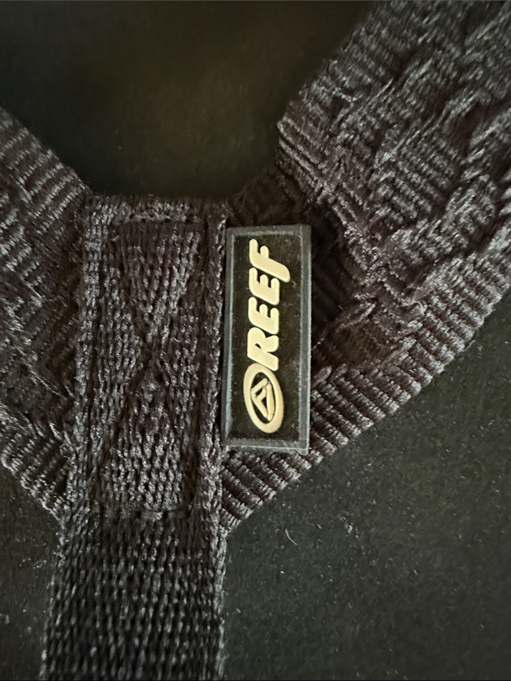 Reef Smoothy Men’s Black Woven Strap Flip-Flops NWT Sz 13 - Picture 4 of 6